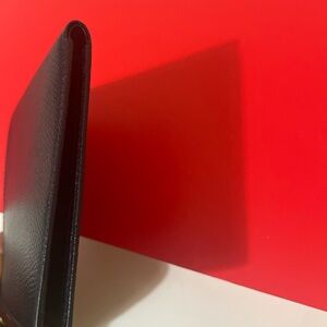 CD crested Christian Dior navy wallet